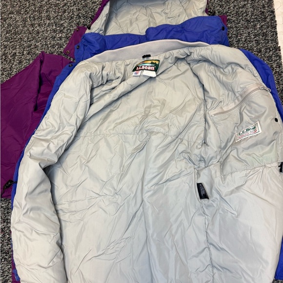 LL BEAN Purple Hooded Jacket with Blue Accents - Picture 7 of 9